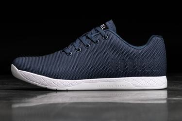 Nobull Superfabric Men's Trainers Navy White | Australia (JL0295)